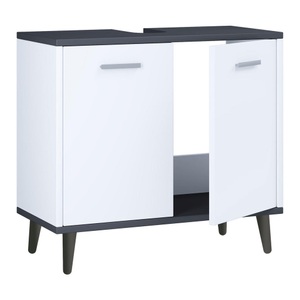 VCM, Badmöbel Badunterschrank Waschbeckenunterschrank Badezimmer Schublade Landos Badmöbel Badunterschrank Waschbeckenunterschrank Badezimmer Schublade Landos, VCM - Badmöbel Badunterschrank Waschbeckenunterschrank Badezimmer Schublade Landos, One Size, Weiss / Anthrazit