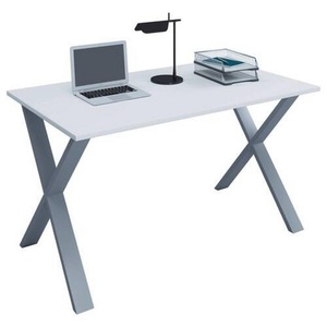 MID.YOU, MID.YOU Schreibtisch 110/80/76 cm in silberfarben, weiss , Lona , Holzwerkstoff , 80x76 cm , melaminharzbeschichtet,Nachbildung , in verschiedenen Holz-Dekoren erhältlich , 000657026315, MID.YOU Schreibtisch 110/80/76 cm in silberfarben, weiss , Lona , Holzwerkstoff , 80x76 cm , melaminharzbeschichtet,Nachbildung , in verschiedenen Holz-Dekoren erhältlich , 000657026315