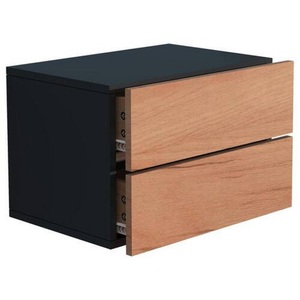 VCM, Holz Wandschublade Nachtschrank Wandboard Schublade Konsole Nachttisch Usal L 45 cm Holz Wandschublade Nachtschrank Wandboard Schublade Konsole Nachttisch Usal L 45 cm, VCM - Holz Wandschublade Nachtschrank Wandboard Schublade Konsole Nachttisch Usal L 45 cm, 45cm, Anthrazit / Honig-Eiche