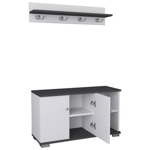 VCM, 2-tlg. Holz Sitzbank Schuhschrank Schuhregal Garderobe Dielenmöbel Gados L 2-tlg. Holz Sitzbank Schuhschrank Schuhregal Garderobe Dielenmöbel Gados L, VCM - 2-tlg. Holz Sitzbank Schuhschrank Schuhregal Garderobe Dielenmöbel Gados L, 90cm, Multicolor