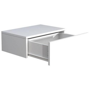 VCM, Holz Wandschublade Nachtschrank Wandboard Schublade Konsole Nachttisch Usal M 45 cm Holz Wandschublade Nachtschrank Wandboard Schublade Konsole Nachttisch Usal M 45 cm, VCM - Holz Wandschublade Nachtschrank Wandboard Schublade Konsole Nachttisch Usal M 45 cm, 45cm, Weiss