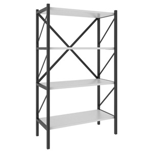VCM, Holz Metall Aufbewahrung Stand Regal Bücherregal Deko Bücher Standregal Insasi 4 Holz Metall Aufbewahrung Stand Regal Bücherregal Deko Bücher Standregal Insasi 4, VCM - Holz Metall Aufbewahrung Stand Regal Bücherregal Deko Bücher Standregal Insasi 4, One Size, Weiss