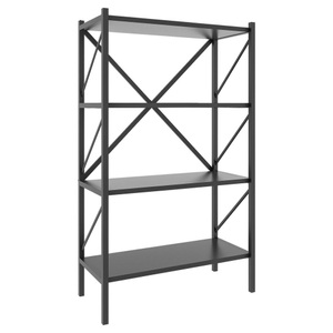VCM, Holz Metall Aufbewahrung Stand Regal Bücherregal Deko Bücher Standregal Insasi 4 Holz Metall Aufbewahrung Stand Regal Bücherregal Deko Bücher Standregal Insasi 4, VCM - Holz Metall Aufbewahrung Stand Regal Bücherregal Deko Bücher Standregal Insasi 4, One Size, Anthrazit