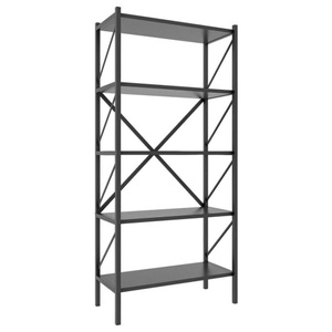 VCM, Holz Metall Aufbewahrung Stand Regal Bücherregal Deko Bücher Standregal Insasi 5 Holz Metall Aufbewahrung Stand Regal Bücherregal Deko Bücher Standregal Insasi 5, VCM - Holz Metall Aufbewahrung Stand Regal Bücherregal Deko Bücher Standregal Insasi 5, One Size, Anthrazit