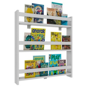 VCM, Holz Kinderregal Bücherregal Kinder Wandregal Hängeregal Wandboard Regal Kidos Holz Kinderregal Bücherregal Kinder Wandregal Hängeregal Wandboard Regal Kidos, VCM - Holzregal hängend | platzsparendes Regal Maße: H. 80 x B. 70 T. 10 cm Elegantes Aufbewahrungsregal Bücherregal Wandboard -, One Size, Weiss