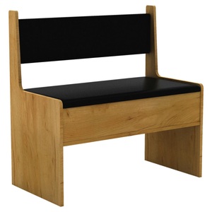 VCM, Holz Eckbank Sitzbank Bank mit Truhe Esal Breite 80 cm Holz Eckbank Sitzbank Bank mit Truhe Esal Breite 80 cm, VCM - Holz Eckbank Sitzbank Bank mit Truhe Esal Breite 80 cm, 80cm, Anthrazit / Honig-Eiche