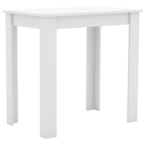 VCM, Holz Esstisch Küchentisch Tisch Esal 80 x 50 cm Holz Esstisch Küchentisch Tisch Esal 80 x 50 cm, VCM - Holz Esstisch Küchentisch Tisch Esal 80 x 50 cm, 80cm, Weiss