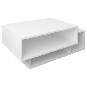 VCM, Holz Beistelltisch Runila Holz Beistelltisch Runila, MID.YOU Couchtisch in holzwerkstoff 88/50/35 cm , Runila , Weiss , 50x35 cm , melaminharzbeschichtet,Nachbildung , Stauraum, offenes Fach, einfacher Aufbau , 000657033401