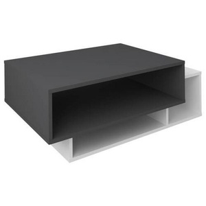 VCM, Holz Beistelltisch Runila Holz Beistelltisch Runila, MID.YOU Couchtisch in holzwerkstoff 88/50/35 cm , Runila , Anthrazit , 50x35 cm , melaminharzbeschichtet,Nachbildung , Stauraum, offenes Fach, einfacher Aufbau , 000657033402