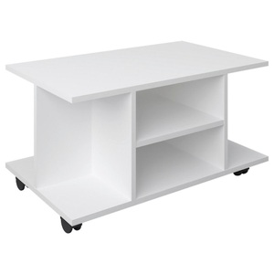 VCM, Holz TV Lowboard Rollen Fernsehschrank Tisch Konsole rollbar Möbel Fernsehtisch Findalo Holz TV Lowboard Rollen Fernsehschrank Tisch Konsole rollbar Möbel Fernsehtisch Findalo, VCM - Holz TV Lowboard Rollen Fernsehschrank Tisch Konsole rollbar Möbel Fernsehtisch Findalo, 80cm, Weiss