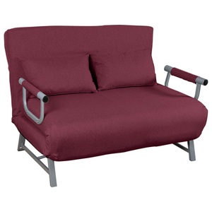 VCM, Schlafsofa Couch Kolino mit Schlaffunktion Schlafsofa Couch Kolino mit Schlaffunktion, VCM - Schlafsofa | Polyester-Stoff | Maße H. 95 x B. 127 x T. 78 cm | Sofa mit Schlaffunktion | Schlafsofa - Kolino, 200 cm, Rot Bunt