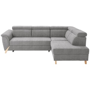 Stylife, Stylife Ecksofa in webstoff grau , Ritmo -Exklusiv- , 265x200 cm , 000682001612
