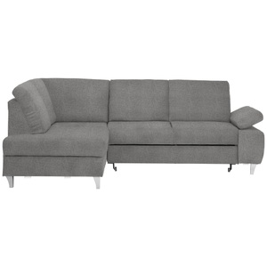 Cantus, Cantus Ecksofa in flachgewebe grau , Norwalk -Exklusiv- , 255x186 cm , 00081200531V