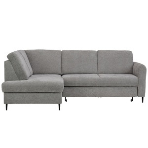 Carryhome, Carryhome Ecksofa in chenille grau , Rega , 241x184 cm , 000812008502