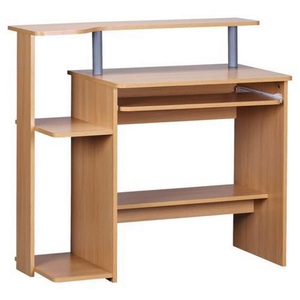 MID.YOU, MID.YOU Computertisch 48/94/90 cm in buchefarben , Computertisch , 94x90 cm , 000850007603, MID.YOU Computertisch 48/94/90 cm in buchefarben , Computertisch , Holzwerkstoff , 94x90 cm , foliert,Nachbildung , Stauraum , 000850007603