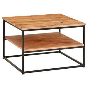 MID.YOU, MID.YOU Couchtisch in holz 60/60/41 cm , Wl6.363 , 60x41 cm , 000850042501, MID.YOU Couchtisch in holz 60/60/41 cm , Wl6.363 , Akaziefarben , Akazie , massiv , 60x41 cm , pulverbeschichtet,lackiert,Echtholz , Stauraum, offenes Fach , 000850042501