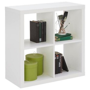 lipo, Raumteiler STYLE, Carryhome Raumteiler 77/77/38 cm in weiss , Style -Top- , Holzwerkstoff , 77x77x38 cm , Dekorfolie,Nachbildung , Beimöbel erhältlich , 000887021302