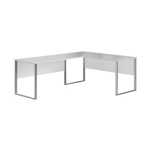 Fredriks, home24 Schreibtisch-Kombination Tux, MID.YOU Eckschreibtisch 170+223/77/73 cm in hellgrau , Office Lux , Metall, Holzwerkstoff , 77x73 cm , Dekorfolie,Nachbildung , seitenverkehrt montierbar , 000887039601