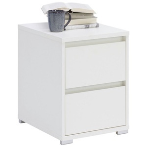 Carryhome, Carryhome Kommode 40/55/48 cm , Line -Top- , weiss , Holzwerkstoff , 2 Schubladen , 40x55x48 cm , Dekorfolie, Melamin,matt,Nachbildung , Beimöbel erhältlich,Beimöbel erhältlich,Beimöbel erhältlich , 000003003404, Carryhome Nachtkästchen in weiss , Line -Top- , Holzwerkstoff , 2 Schubladen , 40x55x48 cm , Dekorfolie, Melamin,Nachbildung , 000003003404