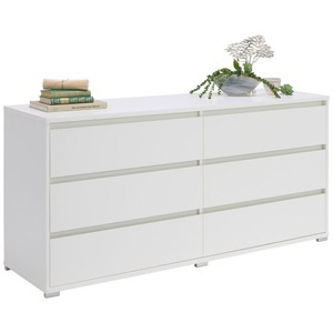 Carryhome, Carryhome Kommode 160/79/48 cm , Line , weiss , Holzwerkstoff , 160x79x48 cm , Dekorfolie, Melamin,matt,Nachbildung , Beimöbel erhältlich,Beimöbel erhältlich,Beimöbel erhältlich , 000003003407, Carryhome Sideboard 160/79/48 cm , Line , weiss , Holzwerkstoff , 160x79x48 cm , Dekorfolie, Melamin,matt,Nachbildung , Beimöbel erhältlich , 000003003407