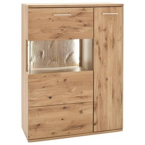 Naturoo, home24 Highboard Ristiina II, Livetastic Highboard 90/122/37 cm , Santori , Eichefarben , Metall , Eiche,Balkeneiche,Asteiche , furniert,furniert, teilmassiv,massiv , 90x122x37 cm , geölt, foliert,foliert,geölt,farbig,Echtholz,Echtholz, Nachbildung,Nachbildung,Echtholz , 000196