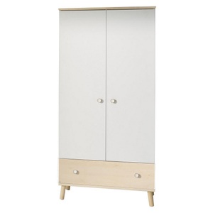 PAIDI, Paidi Drehtürenschrank in weiss, birkefarben , Ylvie , Holzwerkstoff , massiv , 4 Fächer , 1 Schubladen , 96.4x198.7x56.3 cm , melaminharzbeschichtet,Echtholz,Nachbildung , Beimöbel erhältlich , 000345007312, Paidi Drehtürenschrank in weiss, birkefarben , Ylvie , Holz , massiv , 4 Fächer , 1 Schubladen , 96.4x198.7x56.3 cm , melaminharzbeschichtet,Nachbildung,Echtholz , Beimöbel erhältlich , 000345007312