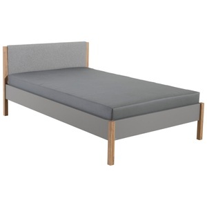 PAIDI, Paidi Bett 120/200 cm in grau, eichefarben , Sten Traumbett X , Textil, Holzwerkstoff , massiv , 120 cm , melaminharzbeschichtet,Mikrofaser,Echtholz, Nachbildung , gepolstertes Kopfteil , 000345029006, Paidi Bett 120/200 cm in grau, eichefarben , Sten Traumbett X , Textil, Holzwerkstoff , massiv , 120 cm , melaminharzbeschichtet,Mikrofaser,Echtholz, Nachbildung , gepolstertes Kopfteil , 000345029006