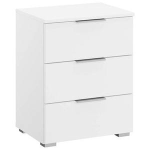 lipo, Nachttisch ALLAMAN, Rauch Möbel Nachtkästchen in weiss , Alabama , Holzwerkstoff , 3 Schubladen , 47x62x42 cm , lackiert, bedruckt,Nachbildung , Soft-Close-System , 00038004562F