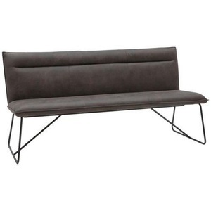 VALNATURA, Valnatura Sitzbank in textil anthrazit, schwarz , Scala , 180x88x66 cm , lackiert,Mikrofaser , mit Rückenlehne , 001475008202, Valnatura Sitzbank in textil anthrazit, schwarz , Scala -Top- , 180x88x66 cm , lackiert,Mikrofaser , mit Rückenlehne , 001475008202