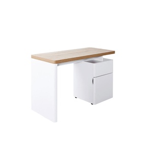 XXXLutz, XXXLutz Schreibtisch 120/55/76 cm in weiss, eichefarben , Cuuba Libre 122 , Holzwerkstoff , 55x76 cm , Dekorfolie,Nachbildung , Stauraum , 001504009701, 