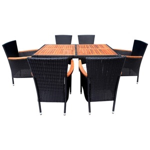 Ambia Garden, Ambia Garden Gartentischgruppe , Lena , Schwarz, Akaziefarben , Holz, Metall, Kunststoff, Textil , Akazie , massiv , pulverbeschichtet,geölt,matt,Echtholz , 001694000303, Ambia Garden Gartentischgruppe , Lena , Schwarz, Akaziefarben , Holz, Metall, Kunststoff, Textil , Akazie , massiv , pulverbeschichtet,geölt,matt,Echtholz , 001694000303