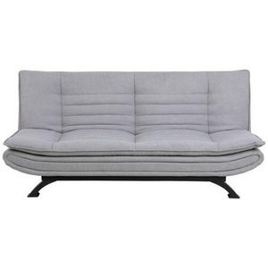 mutoni scandi, Bettsofa Beth Hellgrau, MID.YOU Schlafsofa in textil hellgrau , Faith , 196x91x98 cm , matt, pulverbeschichtet,Chenille , Liegefunktion, Rückenfutter , 001749020501