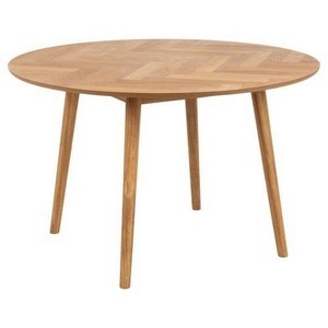 mutoni scandi, Esstisch Philli Eiche rund natur, MID.YOU Esstisch in holz, holzwerkstoff 120/120/75 cm , Nagano , Eichefarben , Eiche , furniert , 120x75 cm , geölt,Echtholz, Nachbildung , 001749070503