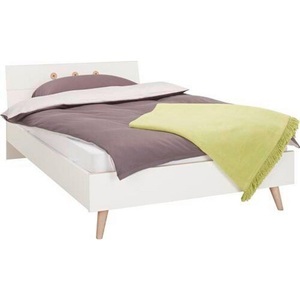 Wimex, Wimex Bett »Billund«, MID.YOU Bett 140/200 cm in weiss, eichefarben , Billund , Holz, Holzwerkstoff , 140 cm , Dekorfolie,Nachbildung , 001787029017