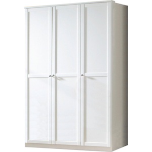 Wimex, home24 Kleiderschrank Filou I, MID.YOU Drehtürenschrank in weiss , Filou , Metall , 4 Fächer , 135x199x58 cm , Dekorfolie,Nachbildung , Typenauswahl, Beimöbel erhältlich , 001787037421