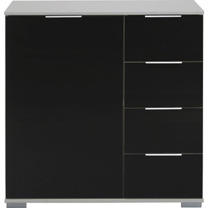 Wimex, home24 Kombikommode Lingga II, Livetastic Kommode 81/83/41 cm , Easy Plus C , Schwarz , Metall , 81x83x41 cm , Dekorfolie,Nachbildung , Beimöbel erhältlich , 001787046046