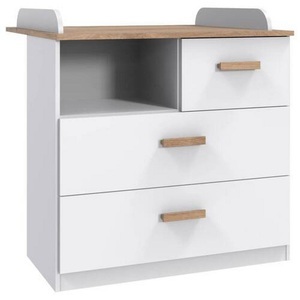 Wimex, Wimex Wickelkommode »Gotland«, bis 15 kg, umbaubar zur Kommode, 91 cm, MID.YOU Wickelkommode 90,50/93/75 cm , Gotland , Weiss , Holzwerkstoff , 90.50x93x75 cm , Dekorfolie,Dekorfolie,Nachbildung,Nachbildung , 001787083901