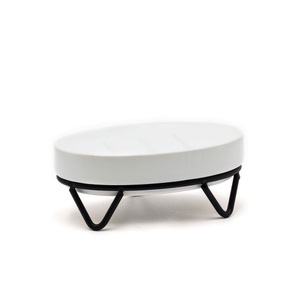 Sadena, Sadena Seifenschale metall, keramik , Mila , Schwarz, weiss , 12.5x8x5 cm , 001891013102, Sadena Seifenschale metall, keramik , Mila , Schwarz, weiss , 12.5x8x5 cm , 001891013102