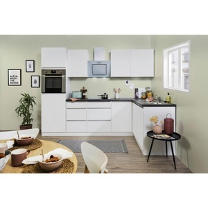Respekta, Respekta Küchenblock 280/172 cm , Premium Glrpl280Hww , weiss , Holzwerkstoff , 5 Schubladen , 280x172 cm , Dekorfolie,Nachbildung , Frontauswahl, links aufbaubar, rechts aufbaubar , 001899003701, Respekta Eckküche 280/172 cm in weiss , Premium Glrpl280Hww , Holzwerkstoff , 5 Schubladen , 280x172 cm , Dekorfolie,Nachbildung , Frontauswahl, links aufbaubar, rechts aufbaubar , 001899003701