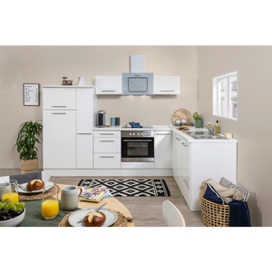 Respekta, Respekta Küchenblock 290/200 cm , Respekta Rp290Wwc , weiss , Metall , 3,1 Schubladen , 290x200 cm , Melamin,Nachbildung , links aufbaubar, rechts aufbaubar , 001899014201, Respekta Eckküche 290/200 cm in weiss , Respekta Rp290Wwc , Metall , 1,3 Schubladen , 290x200 cm , Melamin,Nachbildung , links aufbaubar, rechts aufbaubar , 001899014201