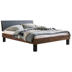 Hasena, Hasena Bett 140/200 cm in schwarz, nussbaumfarben , Sondrio , Holz , massiv , 140 cm , lackiert,geölt,Lederlook,Echtholz , in verschiedenen Holzarten erhältlich, In verschiedenen Grössen erhältlich , 001972004211, Hasena Bett 140/200 cm in anthrazit, nussbaumfarben , Sondrio , Holz , massiv , 140 cm , lackiert,geölt,Lederlook,Echtholz , in verschiedenen Holzarten erhältlich, In verschiedenen Grössen erhältlich , 001972004211