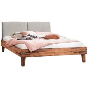 Hasena, Hasena - Bett ALINO - Vintage brown /Pepe grey - Holz - 140x200, Hasena - Bett ALINO - Vintage brown /Pepe grey - Holz - 140x200