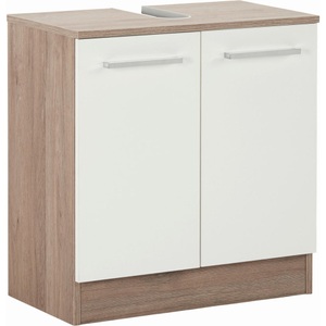 Xora Waschbeckenunterschrank 60/62/33 cm , Ritter , weiss , Metall , 60x62x33 cm , Dekorfolie,Dekorfolie , stehend,stehend,stehend , 001977010102