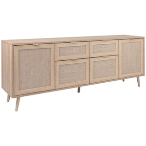 home24, home24 Sideboard Bouzy II, MID.YOU Sideboard 180/71/40 cm , Bali , Sonoma Eiche , Kunststoff , Eiche , 2 Fächer , 2 Schubladen , 180x71x40 cm , foliert,Nachbildung,Echtholz , Typenauswahl, Beimöbel erhältlich , 002478055305