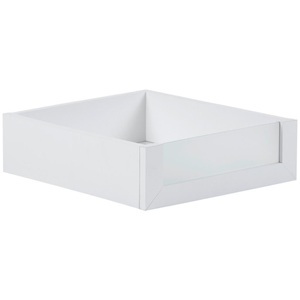 Based, Schublade in Weiss, Hom`in Schublade 37,5/12/47 cm , Unit , Weiss , Glas, Holzwerkstoff , 37.5x12x47 cm , Dekorfolie , 002647004175