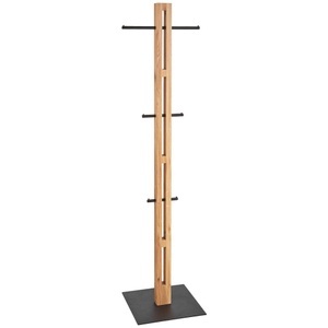 Linea Natura, Linea Natura Kleiderständer in schwarz, eichefarben , Halbert I , Holz, Metall , vollmassiv , 45x174.9x40 cm , pulverbeschichtet,naturgeölt,Echtholz , Jackenhalter , 002748009601, Linea Natura Kleiderständer in schwarz, eichefarben 45/174,9/40 cm , Halbert I , Holz, Metall , vollmassiv , 45x174.9x40 cm , pulverbeschichtet,naturgeölt , Jackenhalter , 002748009601