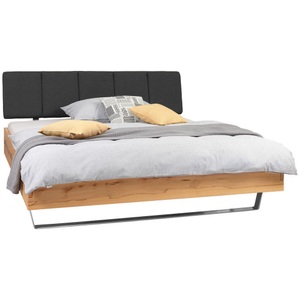 VALNATURA, Valnatura Bett 180/200 cm in anthrazit, buchefarben , Cornus -Top- , Holz, Metall, Textil , Wildkernbuche , massiv , 180x200 cm , geölt,Webstoff,Echtholz , in verschiedenen Holzarten erhältlich, Stoffauswahl,in verschiedenen Holzarten erhältlich, , VALNATURA - Bett CORNUS - buche - Holz - 160x200