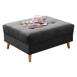 MID.YOU, MID.YOU Hocker in , Alice , Anthrazit , Textil, Holzwerkstoff , Uni , 106x48x80 cm , Nachbildung , Stoffauswahl , 002220026008, MID.YOU Hocker in textil, holzwerkstoff anthrazit , Alice , Uni , 106x48x80 cm , Mikrovelours,Nachbildung , 002220026008