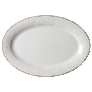 RITZENHOFF & BREKER, Ritzenhoff Breker Servierplatte 32/21 cm , 46960 , Beige , Keramik , Ornament , 32x21 cm , glänzend, bedruckt , 003417075210