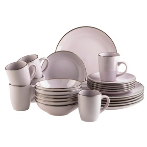 Mäser, Mäser Kombiservice 24-teilig Geschirr Set Lavendel, Mäser Kombiservice 24-teilig Geschirr Set Lavendel